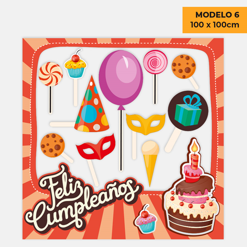 Marco Photocall Cumpleaños Multicolor Personalizable✔️ por sólo 17.91 €.  Envío en 24h. Tienda Online. . ✓. Artículos  de decoración para Fiestas.